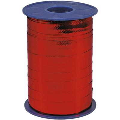 PRÄSENT Metallic Ringelband rot, 1 cm
