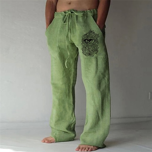 Herren Grafik-Drucke Hose Hosen Sommerhosen Strandhose Mittlere Taillenlinie Strassenmode Hawaiianisch Designer Casual Täglich Festtage Kordelzug Elastische Taille 3D-Druck Frühling Sommer 3D-Druck Image