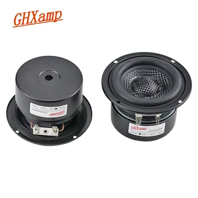 2PCS GHXAMP Fiberglass Braided 3 Inch Woofer Subwoofer Hifi Speaker Unit Powerful Low Frequency 4OHM 25W Waterproof