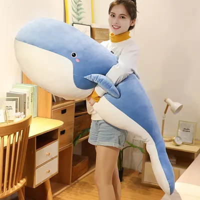 Giant Size Plush Toy Sea Animal Blue Whale Soft Toy Stuffed Animal birthday gift