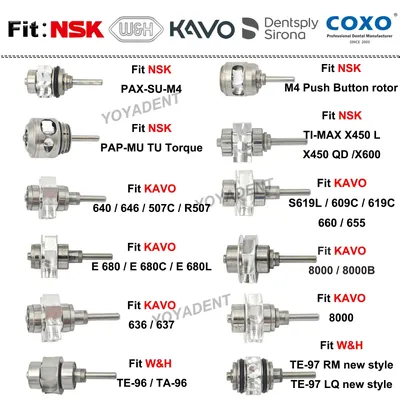 Dental Turbine Cartridge Air Rotor Dentistry Handpiece Accessories Fit NSK KAVO COXO High Speed