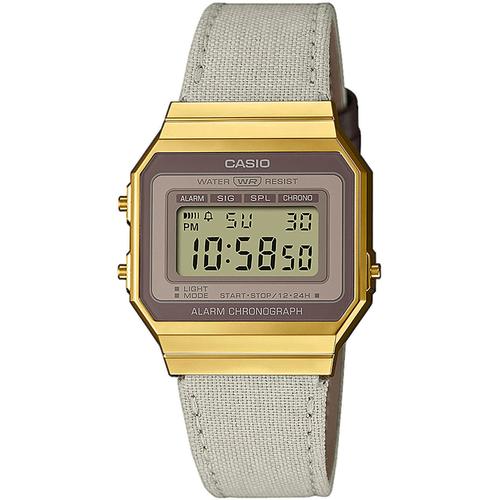 Chronograph CASIO VINTAGE Armbanduhren grau Damen Quarzuhr, Armbanduhr, Damen, Herren, digital, retro, Stoppfunktion