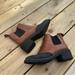 J. Crew Shoes | J Crew Crepe Sole Chelsea Ankle Boots Brown And Black Leather Size 6.5 | Color: Black/Brown | Size: 6.5