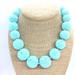 J. Crew Jewelry | J. Crew Pastel Blue Seed Bead Bauble Necklace Wilma Collar Big Balls Nwt | Color: Blue/Gold | Size: Os