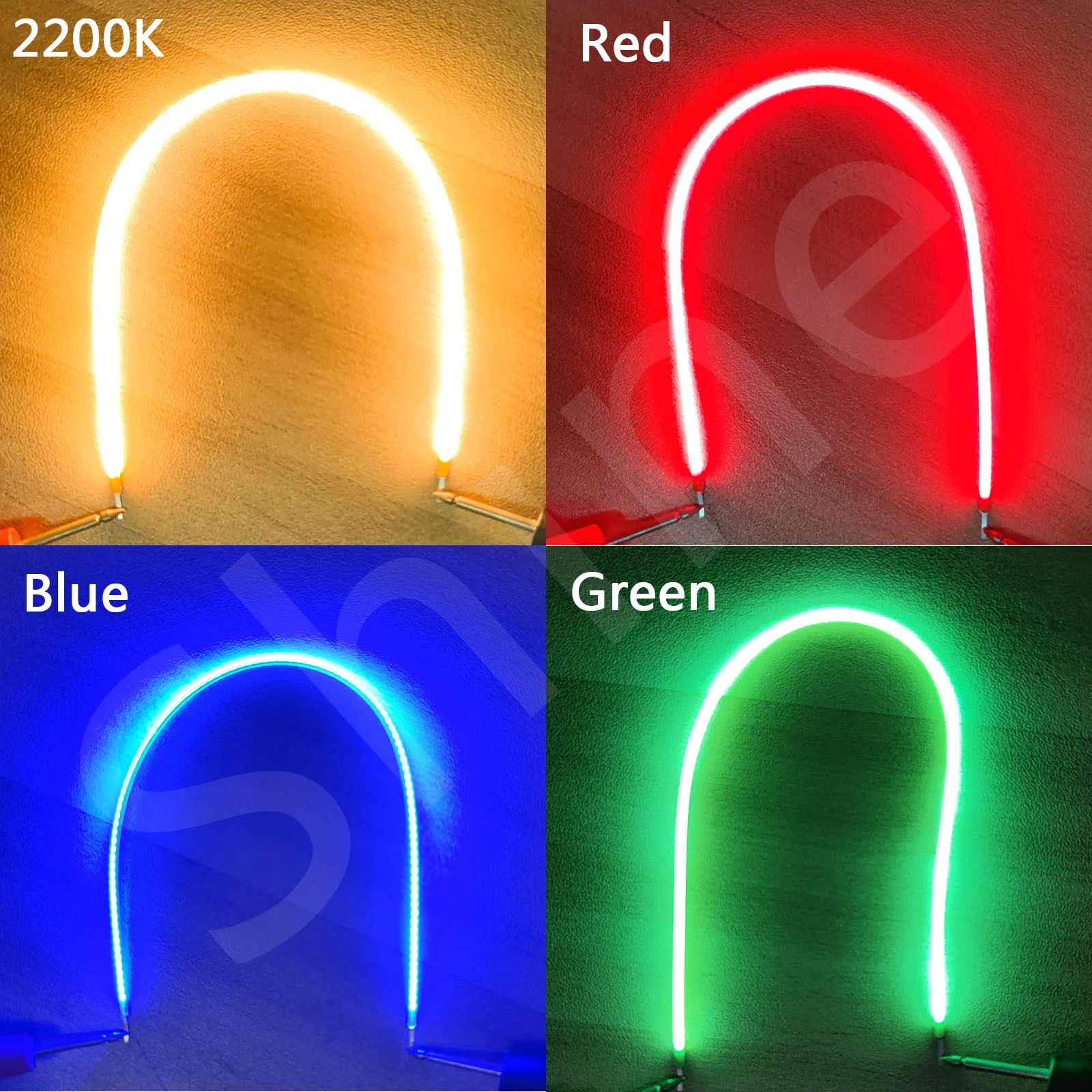 LED Filament Flexible DC3V 38mm 60mm 95mm 80mm 130mm 145mm 185mm 260mm 300mm Edison Glühbirne Lampe Teile COB LED Diode Dekorative DIY Image