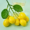 Corda di limoni artificiali vivido finto limone plastica finta giallo limone frutta finta tavolo