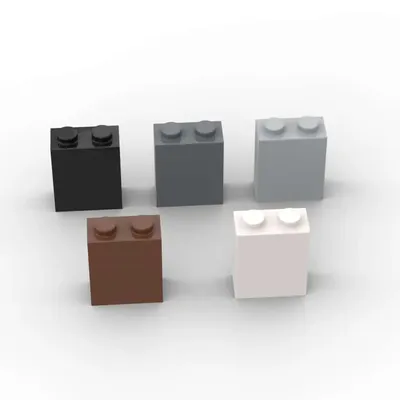 Moc 10pcs 3245 1x2x2 Bausteine Kit mit innen Achs halter Ziegel Partikel DIY Idee pädagogisches Image