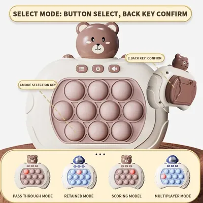Console de jeu électronique Quick Push Pop pour enfants et adultes Push It Light Up Fidget Toys