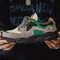 Maden Patchwork Outdoor Jogging Sportschuhe Atmungsaktive Schnür-Trendy-Sneaker für Herren Sommer Casual Running Schuhe mit dicker Sohle