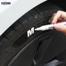 1pc Autolackier stift wasserdicht Autorad Reifen ölige Lackierung Markierung stift weiß Auto