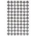 White 60 x 36 x 0.375 in Indoor Area Rug - Safavieh Ebony Checkered Hand Tufted Wool Area Rug in Black/Ivory Wool | 60 H x 36 W x 0.375 D in | Wayfair
