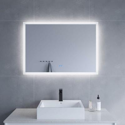 Aquabatos - Badspiegel mit led Beleuchtung hell 100x70cm Antibeschlag Badezimmerspiegel Dimmbar