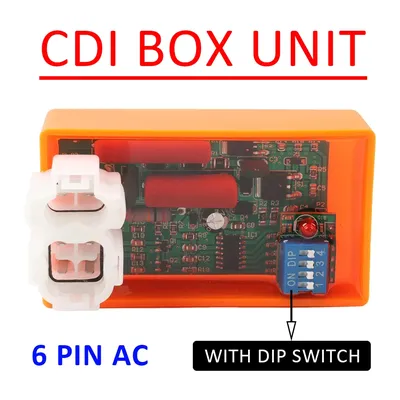 CDI Box Unit Speed limit 4000 - 12000 RPM AC 6 PIN With DIP Switch For NX350 Kansas LASER 150 CG XLR