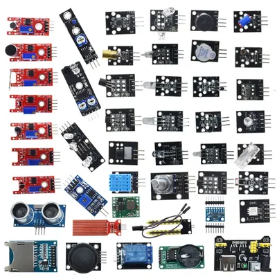 45 in 1 Sensors Modules Starter Kit for arduino, better than 37in1 sensor kit 37 in 1 Sensor Kit