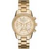 Chronograph MICHAEL KORS "BRYANT", gold (goldfarben), Armbanduhren, Damen, Quarzuhr, Armbanduhr, Damenuhr, Stoppfunktion, Edelstahlarmband