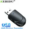 KEBIDU 3 IN 1 Bluetooth 5.0 Audio Trasmettitore Ricevitore Mini AUX Stereo da 3.5mm Trasmettitore