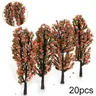 20pcs 1:200 8 5 cm Zug Layout Modell Blumen bäume Street Park Landschaft Sand Tisch Dekor Layout