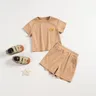 Neues entzückendes Bären-bedrucktes Outfit für Ihren kleinen Jungen-2 stücke T-Shirt & Shorts Set!