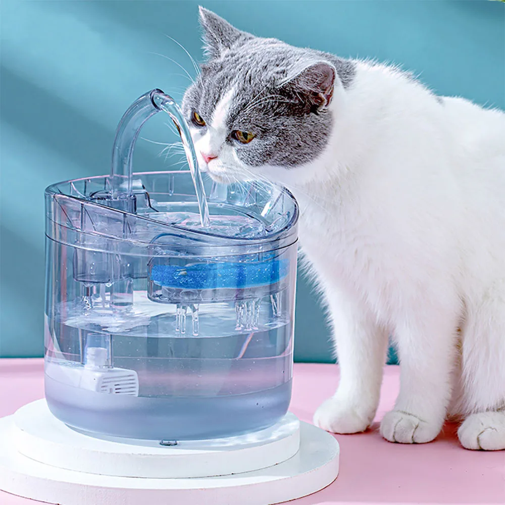 Katze Wasser Feeder Automatisierung Sensor Wasserhahn Brunnen Lebensmittel Grade Transparent Kunststoff Hund Wasser Dispenser Für Katze Haustier Sensor Trinker Image