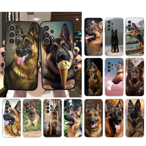 Deutscher Schäferhund Hund Handy hülle für Samsung A21s A52S A04S A33 A23 A13 A14 A32 A52 A53 A54