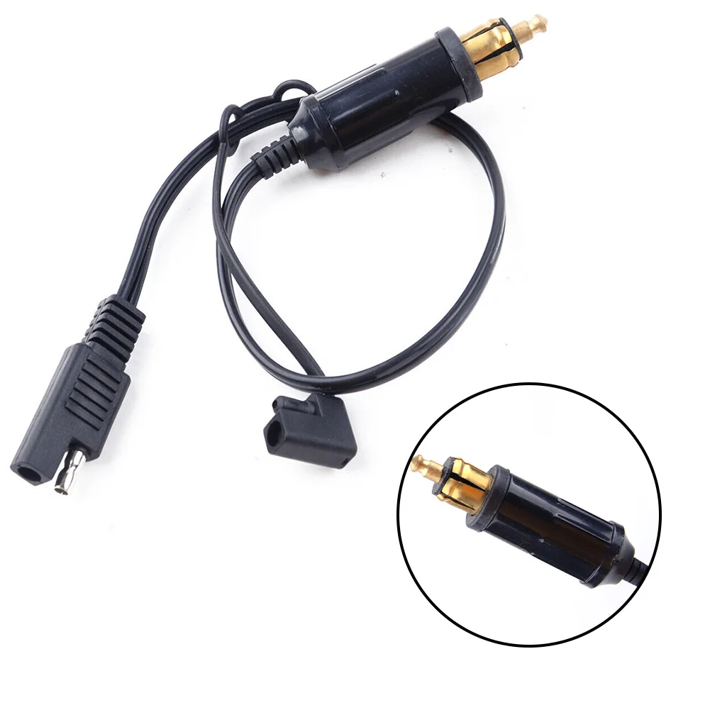 DIN Hella Powerlet Stecker auf SAE Adapter Stecker Kabel 12-24V 10A Schwarz für für BMW Motorrad mit SAE Adapter Stecker Image