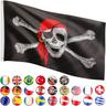 FLAGMASTER® Fahne Jolly Roger Pirat Piratenflagge