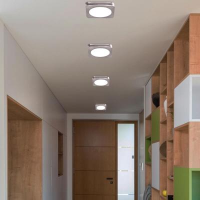 4er Set led Decken Strahler Einbau Lampen Wohn Schlaf Zimmer Spots Beleuchtung Flur Leuchten eckig Image