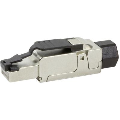 Logilink - MP0040 Feldkonfektionierbarer Stecker, Cat.6A, geschirmt, PrimeLine MP0040 Schwarz, Sil Image