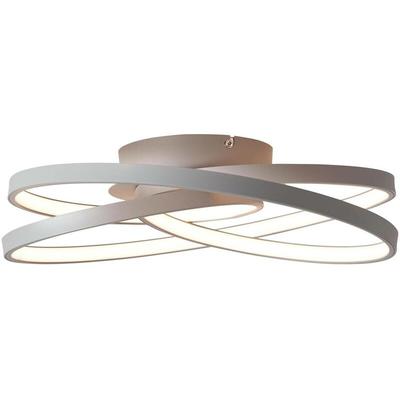 Lampe Labyrinth led Deckenleuchte 40cm grau 1x 42W led integriert (smd), (4775lm, 3000K)