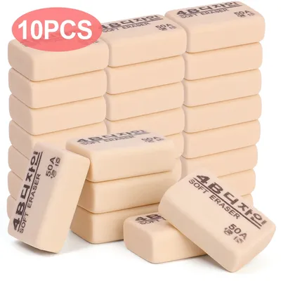1-10PCS 4B Pencils Eraser Student Office School Stationery Writing Art Drawing Rubber Wrong