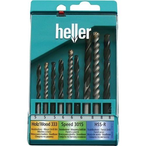 Kombikassette 9-tlg. Steinb. Nenn-D.5,6,8mm HSS Bohrer 5,6,8mm CV-Holzb. 5,6,8mm Image