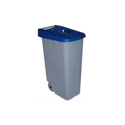 DENOX Abfallbehälter Recyclo offen 110 Liter. Farbe Blau. Image