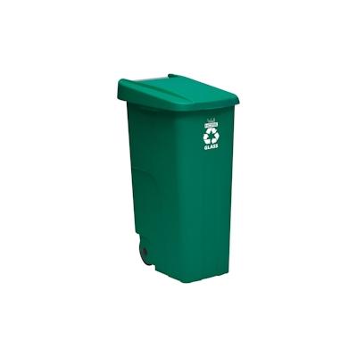 WellHome – 110-Liter-Mülleimer mit Rädern, ideal für das Glasrecycling Image