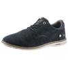 Schnürschuh MUSTANG SHOES, Herren, Gr. 47, blau (navy), Lederimitat, Textil, casual, Schuhe, Freizeitschuh, Halbschuh, Schnürschuh mit Perforation