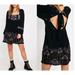 Free People Dresses | Free People Rhiannon Embroidered Babydoll Tunic Boho Dress Size Extra Small | Color: Black/Purple | Size: Xs