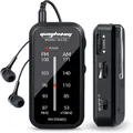 Mini Radio Walkman portatile Radio AM FM Portatil Musica stereo a mano Playe Batterie AAA con cuffie per passeggiate e escursioni