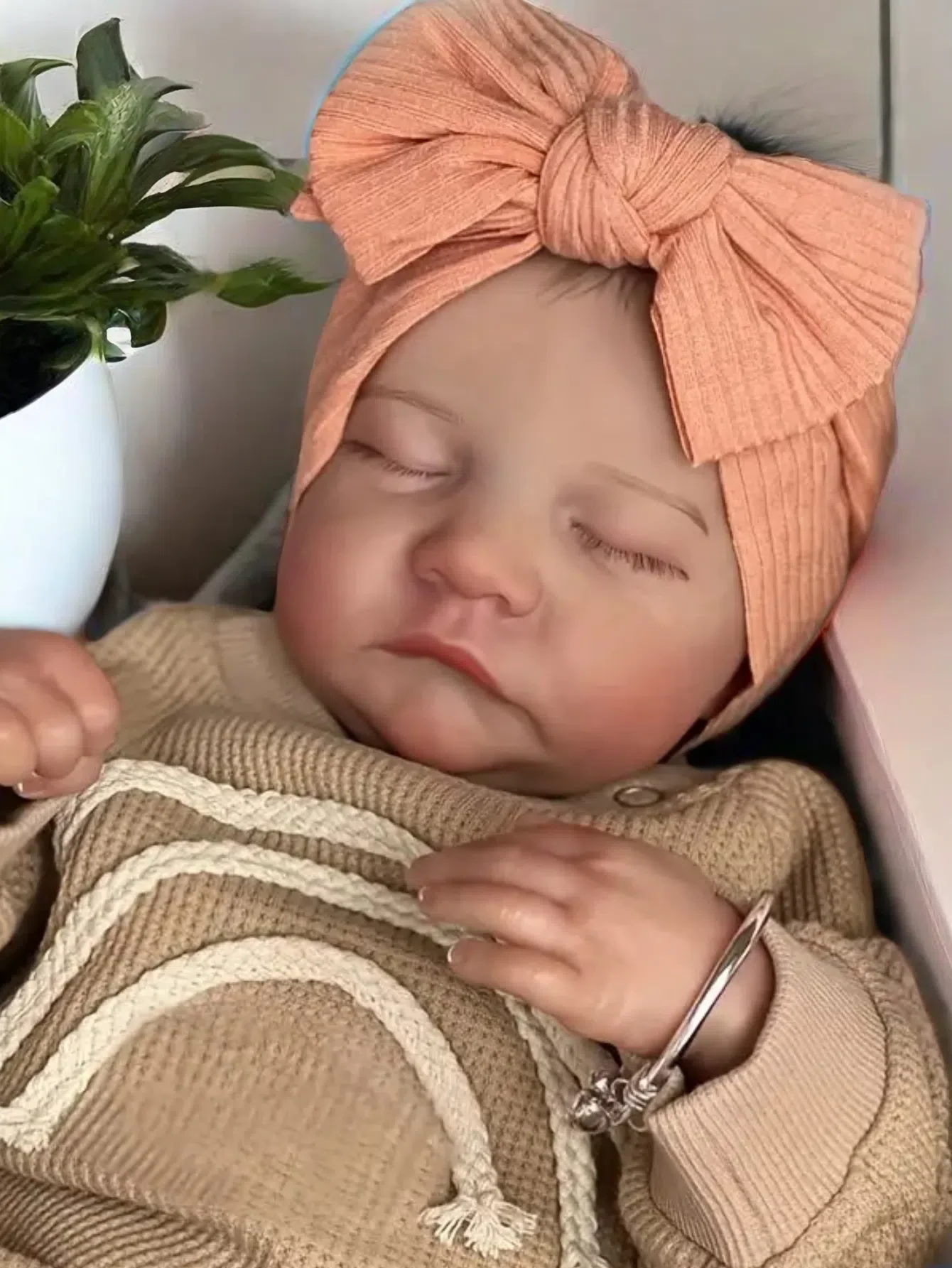 17 Zoll 43 cm Levi Bebe Reborn Puppe handgemachte lebensechte 3D bemalte Haut Neugeborene Babypuppe Image