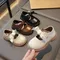Chaussures plates en cuir brillant pour enfants chaussures de princesse pour enfants chaussures à