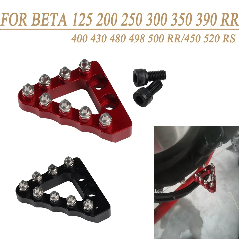 Für BETA Enduro Xtrainer 300 250 350 125 200 390 400 430 480 498 500 RR 450 520 RS 2023 2014 Hinten Fuß Bremspedal Schritt Spitze Pegs Image