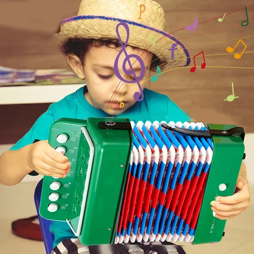 Akkordeon Spielzeug 7 Key accordions für Kinder/10 Tasten Musik instrument Lernspiel zeug Geschenke