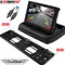 Koorinwoo Drahtlose Parkmaster EU Anzahl License Plate Frame rückansicht kamera Auto parkplatz Sensoren 2 Mit LCD Auto Monitor KEINE bohrer