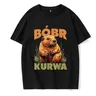 Anni '90 Cartoon Bobr Kurwa Grunge Tshirt divertente Kurwa Bober Mange T Shirt Harajuku Y2k Tees top