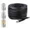 1 Set Sewer Jetter Kit For Pressure Washer Drain, Newest 580d0psi Drain Cleaner Hose, 1/4 Inch Npt With 3 Pack 1/4" 5000psi Sewer Jetter Nozzle