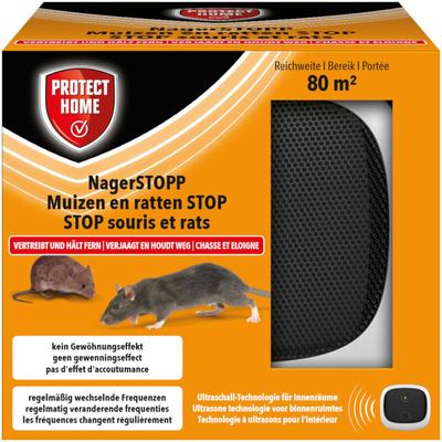 NagerStopp 80qm - Ultraschall gegen Nager wie Mäuse und Ratten - Protect Home