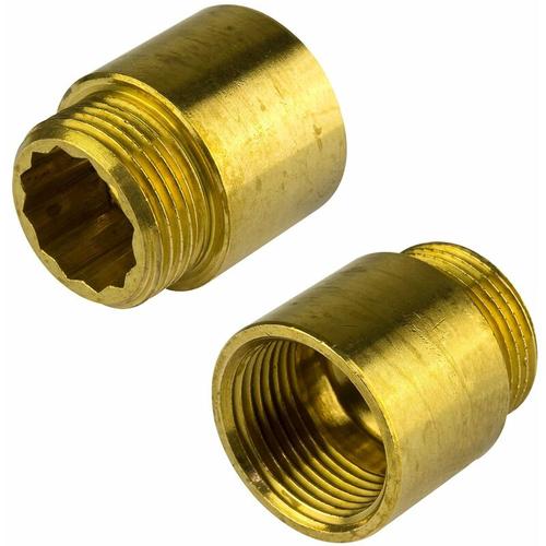 Hahnverlängerung 1x30mm Messing Gewindeverlängerung Rohrverlängerung Fitting