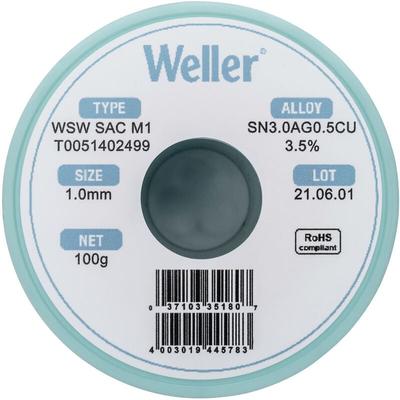 Weller - T0051402499 Lötzinn, bleifrei Spule, bleifrei Sn3,0Ag0,5Cu 100 g 1 mm Image