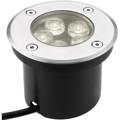 LED-Bodenstrahler von 5W von 100 x 90 mm in warmweiße - Cablemarkt