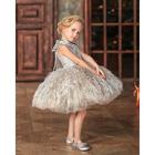 Bambino (1-4 anni) Da ragazza Vestito da festa Lustrini Senza maniche Prestazioni Retato stile sveglio Da principessa Poliestere Sopra il ginocchio Vestito tubino Abito in tulle Estate Primavera