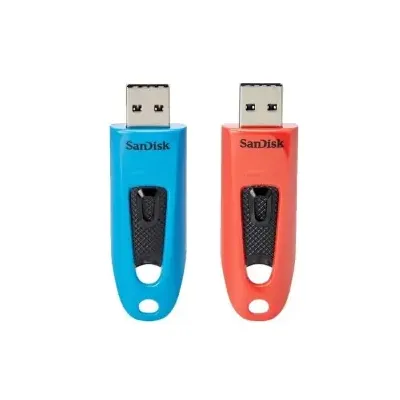 SanDisk Ultra USB-Stick 64 GB USB Typ-A 3.2 Gen 1 (3.1 1) Blau, Rot