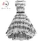 Women Summer Music Note Print Dress Robe Retro Swing Casual Vintage Sleeveless O-Neck Swing Dresses